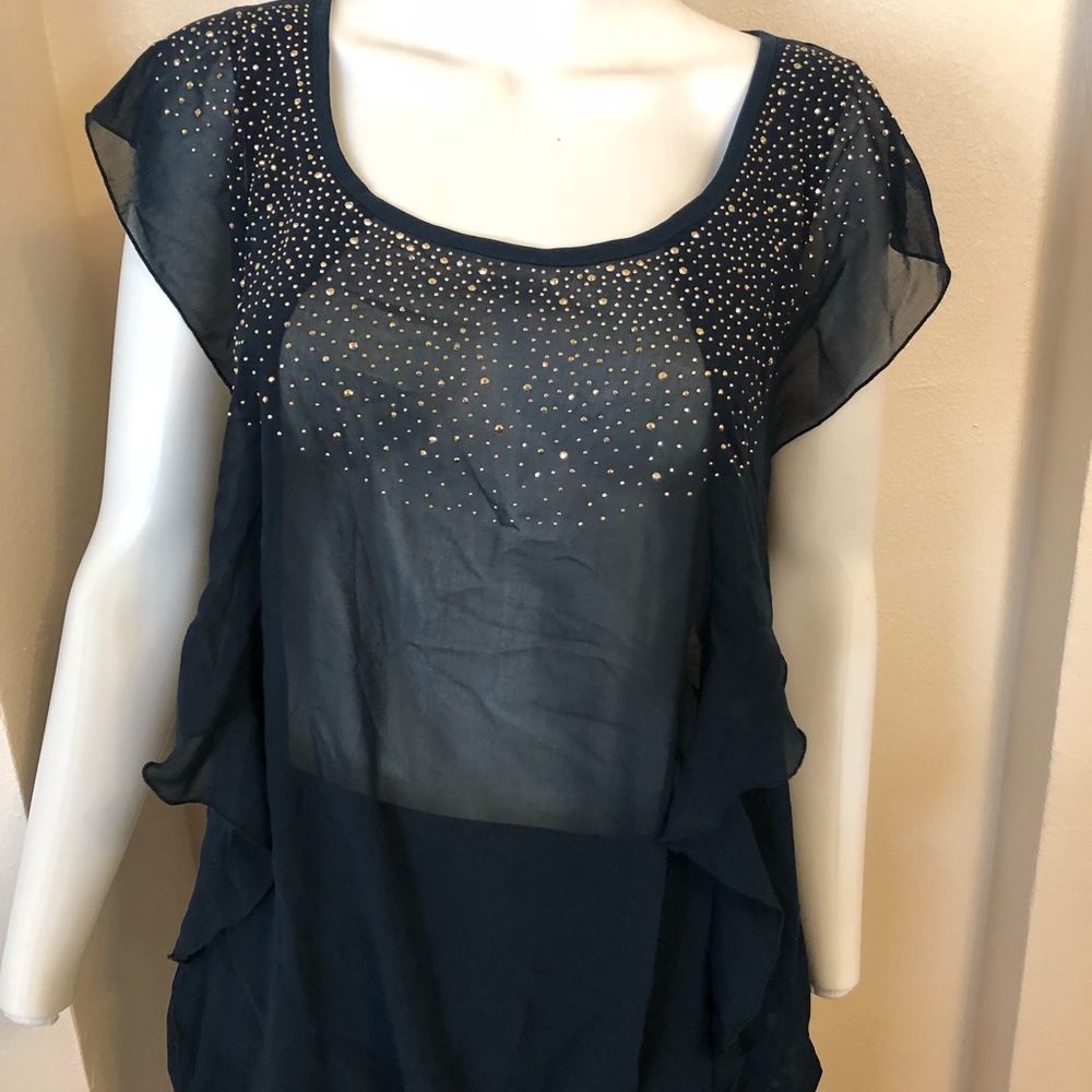 Hunter Green Cap Sleeve Top